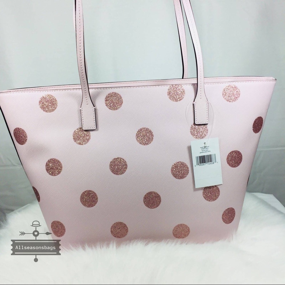 Kate spade pink harmony tote Haven lane polka dot - Picture 5 of 7